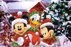 large Mickey Mouse Christmas Wallpaper 1920x1080 cell phone