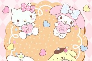 Sanrio Pom Pom Purin and Macaron Wallpaper 1200x2133 for 4K