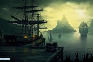 large Pirate Ship Backgrounds 2560x1600 download free