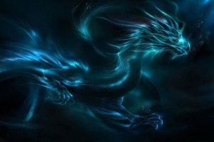 large Blue Dragon Wallpaper 1920x1200