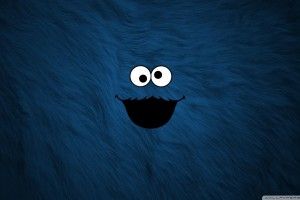 large Cookie Monster Background 1920x1080