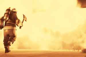 amazing Fireman Wallpaper 2560x1440 4K