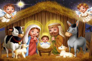 cool christmas nativity scene wallpaper 1920x1200 for tablet