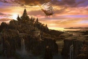 popular Fantasy City Wallpaper 1920x1200 laptop