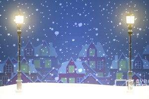 free Christmas Village Background 1920x1080 ipad retina