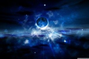 widescreen Blue Moon Wallpaper 2560x1600