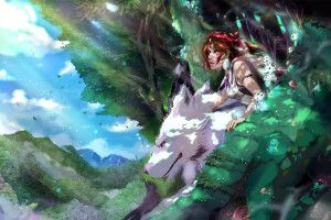 Mononoke Hime Wallpaper 2200x1238 tablet