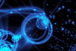 large Blue Neon Background 1920x1200