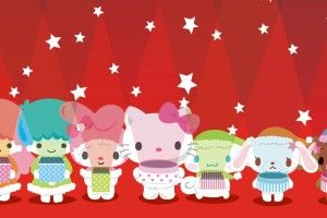 beautiful Christmas Hello Kitty Wallpaper 1920x1080 ipad retina