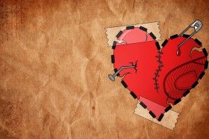 gorgerous Broken Heart Background 2560x1600 for android tablet