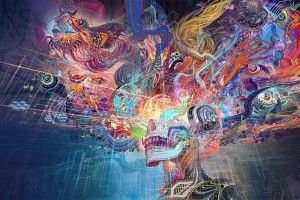 widescreen Trippy Abstract Wallpaper 2048x1247 windows 10
