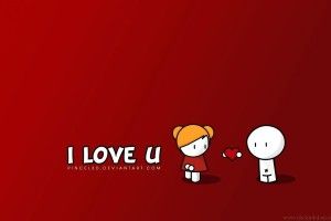 vertical Love U Wallpaper 1920x1200