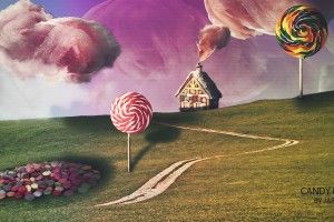 large Candyland Wallpaper 1920x1080