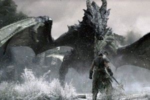 full size Skyrim Dragon Wallpaper 1920x1080