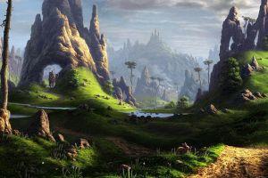 download fantasy landscape wallpaper 1920x1080 1920x1080 for iphone 5
