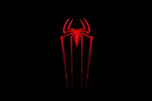 Spiderman Neon Red Wallpaper 1920x1080 for iPad Pro