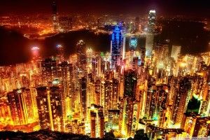 download City Lights Background 1920x1200 for 1080p