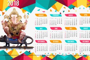 Wallpapers with Calendar 2018 1920x1080 picture